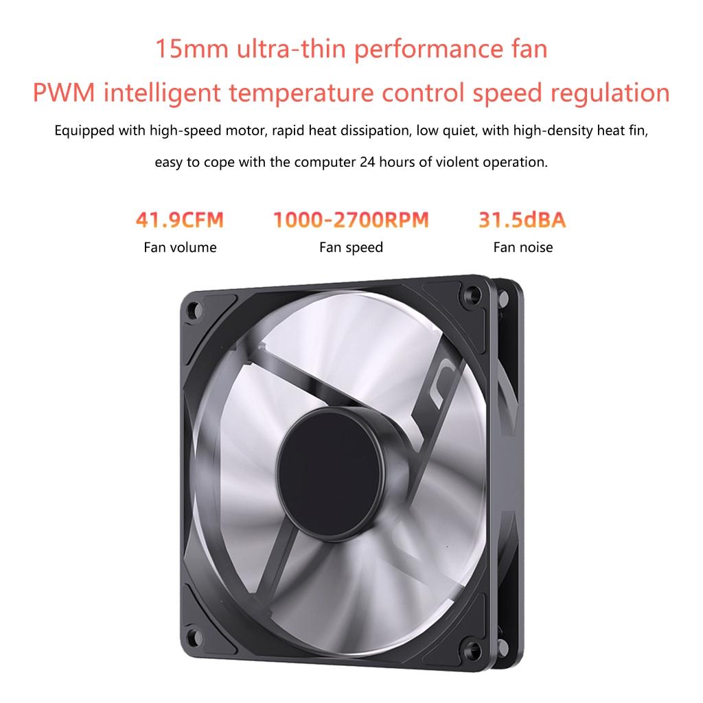 HONCLL Low Profile CPU Air Coolers 45mm Height with 4 Heatpipes and Slim 15mm Fan LGA1700/1200/115X AM5/AM4