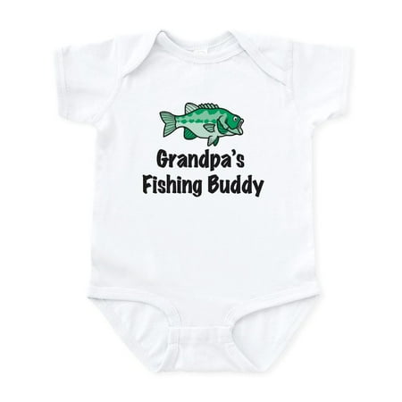 

CafePress - Grandpa s Fishing Buddy Infant Bodysuit - Baby Light Bodysuit Size Newborn - 24 Months