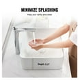 thumbnail image 4 of Ceramic Vessel Sink 19x14.7", White Bathroom Vanity Sink, Durable Vitrified Ceramic Bowl, Modern Rectangular Design for Bathroom Renovation, 4 of 7
