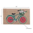 thumbnail image 2 of Coir Door Mat Bicycle With Flower 18 X 30, 2 of 3