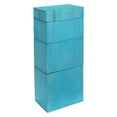 thumbnail image 3 of Blue Wooden Drawer Organizer Set - 4-Piece Stackable Storage Cabinets (1-4 Drawers) - for Office/Home/Bathroom, 3 of 14