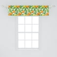 thumbnail image 2 of Ambesonne Fruits Window Valance, Seasonal Citrus Mandarin, 42" x 12", Orange Lime Green, 2 of 3