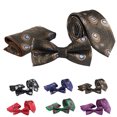 thumbnail image 2 of Bangcool Cravate Homme Modèle de Mode Paon Business Cravate avec Poche Carrée et Noeud Papillon, 2 of 8