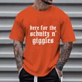 thumbnail image 6 of Razzly Men T Shirts Funny Print Graphic Tee Comfortable Short Sleeve Casual Summer Top for Daily Wear Outdoor Activities(Orange,3XL), 6 of 6