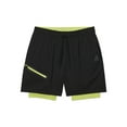thumbnail image 5 of Reebok Mens and Big Mens Power Up 2-in-1 Woven Shorts (6" Inner, 9" Outer Inseam), Sizes XS-3XL, 5 of 5