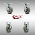 thumbnail image 2 of Cambro Meal Delivery Cart Caster Replacement Set with 2 Swivel and 2 Rigid - SCC, 2 of 2