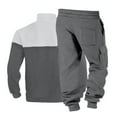 thumbnail image 5 of RYDCOT Mens Track Suits 2 Piece Outfits Casual Color Block Long Sleeve 1/4 Zip Golf Shirt Joggers Sweatpants Sets Sweat Suit Dark Gray, 5 of 8
