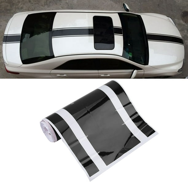 Bande Autocollante De Voiture Auto-adhésif Car Body Engine Hood Bonnet  Scratch Cover Sticker Decal Tape DecorationBlack 