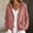Pink, variant on IUYRTFE Women's Cotton Linen Zip Up Hooded Jacket Long Sleeve Relaxed Fit Casual Lightweight Coat