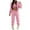Pink, variant on Ladies' Autumn And Winter Hoodie Dandelion Fashionable And Casual Printed Hooded Sports And Leisure Set Women Pant Suits And Snowmobile Suit for Women Women Dressy Outfits Women's Ski Pants Womens