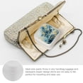 thumbnail image 3 of ZFLMY Gold Blue Cloisonnism Jewelry Box for Necklaces Rings Earrings White, 3 of 5