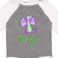 thumbnail image 4 of Inktastic Mommy's Lil' Dragon Boys or Girls Long Sleeve Baby Bodysuit, 4 of 5