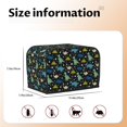2 Slice Toaster Cover with Pockets, Dinosaur print A Toaster Oven