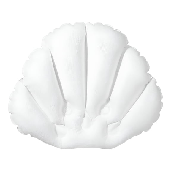 LAMIRO Bath Pillow for Bathtub,Non-Slip Waterproof Pillow,Bathtub Pillow White,Inflatable Bath Pillow with Suction Cups