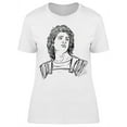 thumbnail image 1 of Alexander The Great Line Art T-Shirt Women -Image by Shutterstock, Female Large, 1 of 2