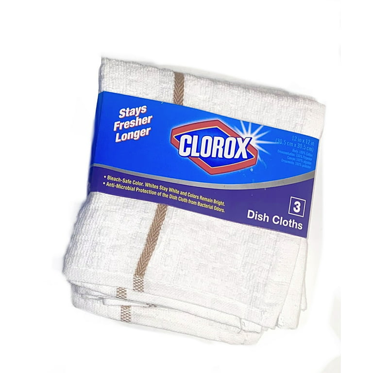 Clorox Striped Heavy Duty Dish Scrubbers, Set of 3, Multiple Counts