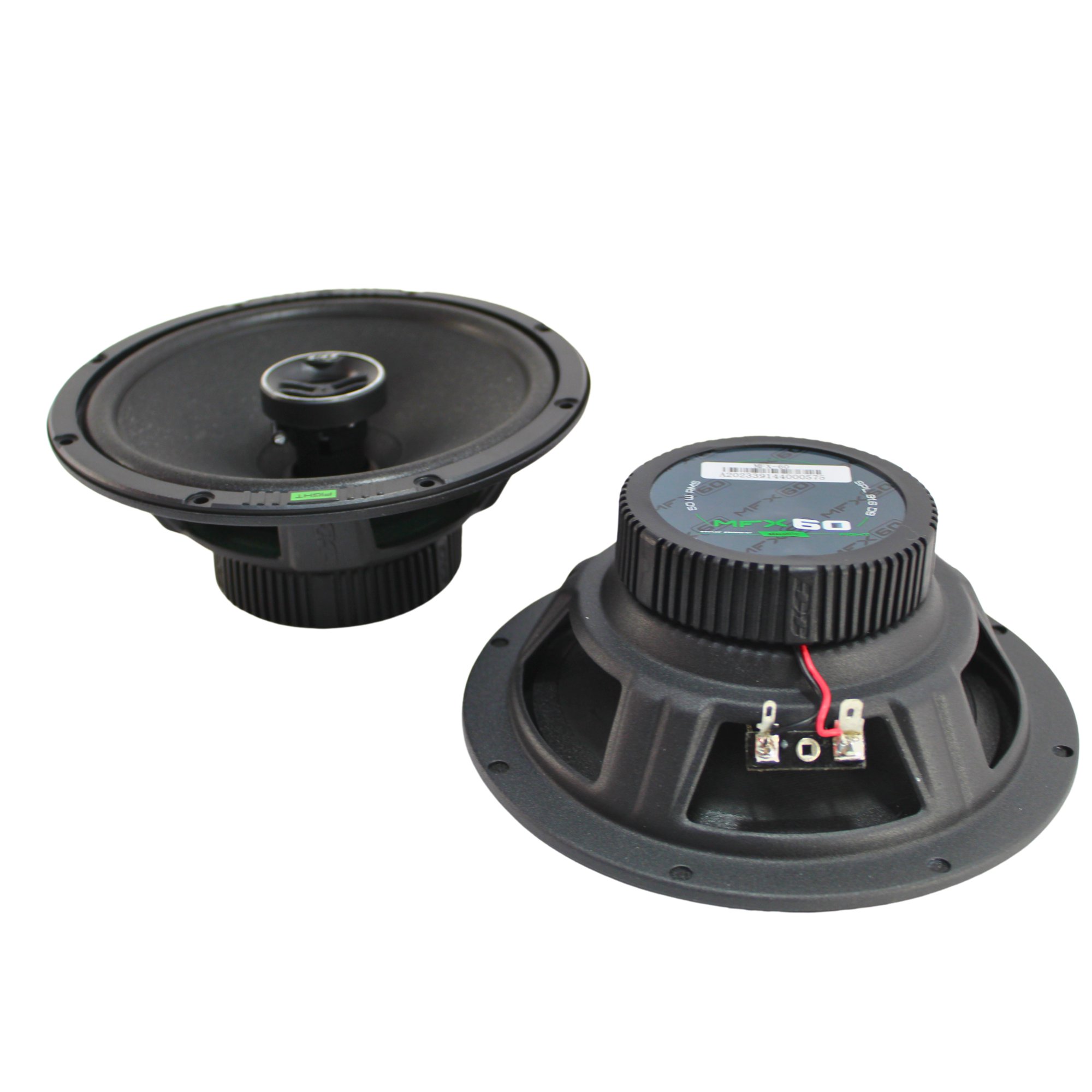 Deaf Bonce MFX-60 Machete 6.5" 100W Max 4-Ohm Car Audio Coaxial Speakers (Pair)