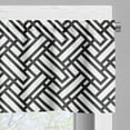thumbnail image 3 of Ambesonne Black and White Valance Pack of 2, Stripes Pattern, 54"X12", Black White, 3 of 5