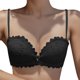 thumbnail image 2 of Gibobby Brasier de Cierre Frontal Sujetador de para mujer, cómodo y Sexy, con botones, para colección grande(Negro,36), 2 of 4
