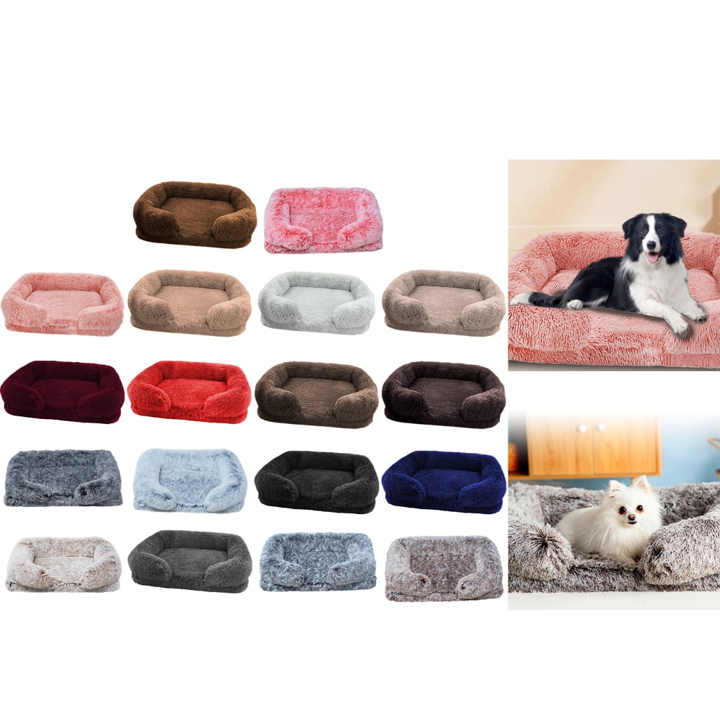 CIYISON Rectangular Cushion Pet Bed Detachable Cushion Nest for Dogs Cats Soothing