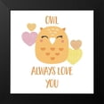 thumbnail image 2 of Lavoie, Tina 15x15 Black Modern Framed Museum Art Print Titled - Owl Always Love You, 2 of 5
