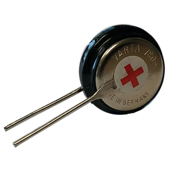 V80H-2PIN 1.2V 80mAh NiMH 2 Pin Battery for Backup Timers, Removable Flashlight