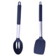 thumbnail image 1 of Juego de utensilios de cocina - 2 piezas de utensilios de silicona antiadherentes resistentes al calor con mango de acero inoxidable, 1 of 5