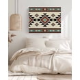 thumbnail image 3 of Southwest Geometric Wall Art for Living Room,Canvas Picture Wall Decor for Bathroom Bedroom,Brown Mexican Aztec Boho Tribal Painting Artwork for Office Kitchen Hallway Dining Room Home Decor 12"x16", 3 of 8