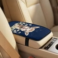 thumbnail image 3 of Xoenoiee Alpaca Daisy Flower Star Print 5 Pieces PU Leather Car Seat Covers Set with Seat Belt Pads & Center Console Cover, Universal Fit Waterproof Auto Interior Accessories for SUV Truck Sedan Van, 3 of 7