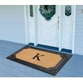 thumbnail image 7 of A1HC Natural Rubber & Coir 24x39 Monogrammed Doormat For Front Door, Anti-Shed Treated Durable Doormat for Outdoor Entrance, Heavy Duty, Low Profile, Easy to Clean, Long Lasting Front Porch Entry Rug, 7 of 7
