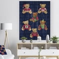 thumbnail image 3 of Design Art - Happy Holidays Christmas Bears, 3 of 5