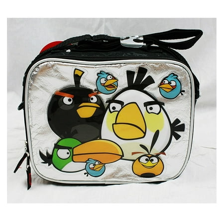Lunch Bag - Angry Birds - Big White Bird Silver/Black New Boys Gifts