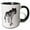 Black/White, variant on 3drose, Grey Wolf, 11oz Mug