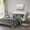 6#Grey,Polyester, variant on Full/Queen Velvet Comforter Set with Throw Pillow,Grey Polyester Household Supplies Décor Bedding Bedding Sets