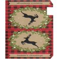 thumbnail image 3 of Christmas Reindeer On Buffalo Texture Magnetic Mailbox Cover MailWraps Garden Yard Home Decor for Outside Oversized-25.5" x20.8", 3 of 5