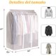 thumbnail image 2 of Protector de Ropa Colgante, Bolsas de Almacenamiento en el Armario Colgante Impermeable a Prueba de Polvo Translúcida, Bolsas para Ropa para Guardarropas para Vestidos, Trajes, Abrigos, 2 of 4