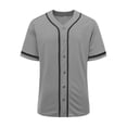 thumbnail image 7 of qolati Boys Girls Baseball T-Shirts Soft Summer Short Sleeve Button Down Shirts Loose Hip Hop Sport Shirt Tops for Kids Size 3-15 Years, 7 of 7