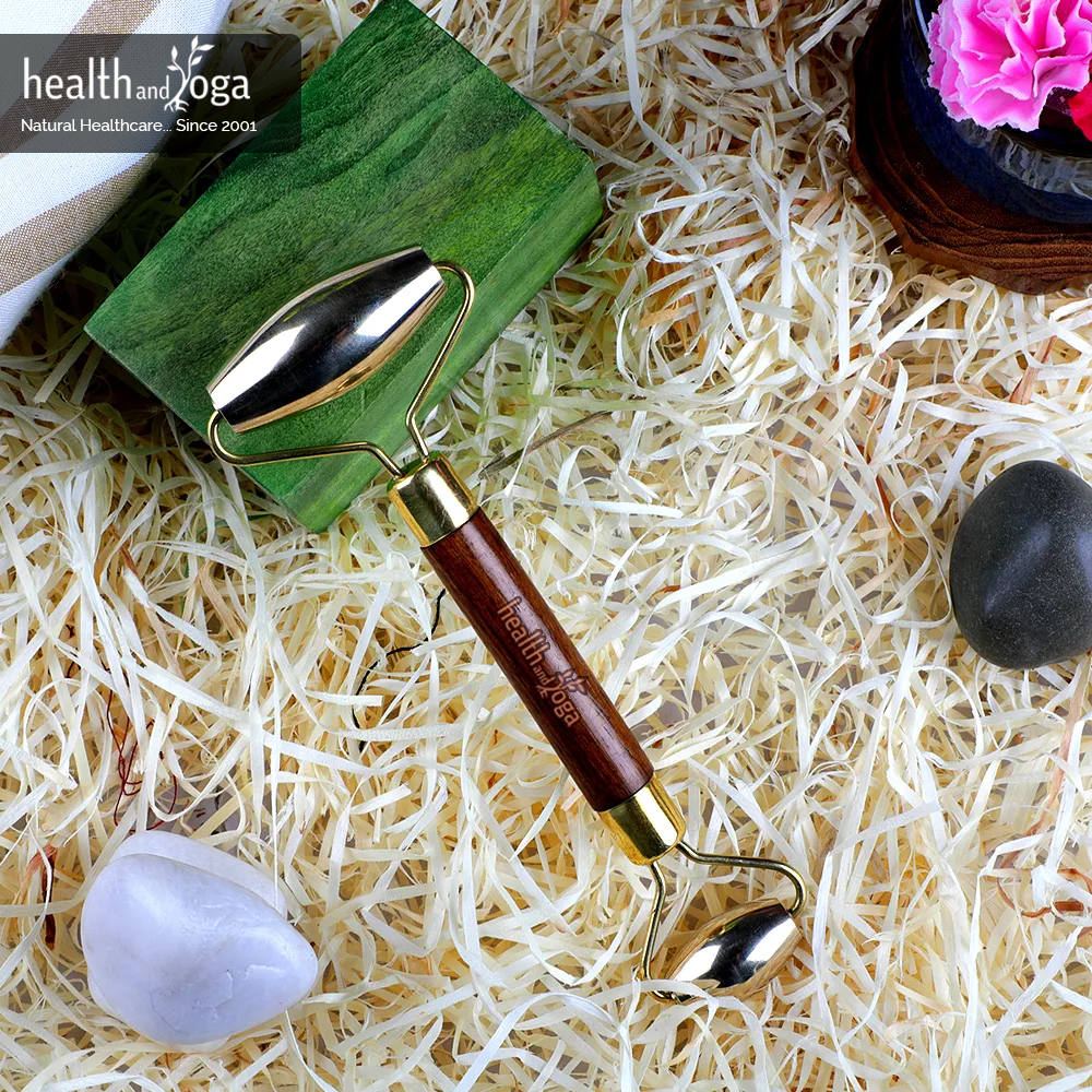 SoulGenie Kansa Face Roller - Premium Bronze Face Massager