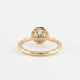 thumbnail image 4 of SOLITAIRE JEWELS 1.20CT Round Cut Halo Style Moissanite Solitaire Pave Engagement Ring for Women Solid 18k Rose Gold, 18k Rose Gold Solitaire Ring, 4 of 5