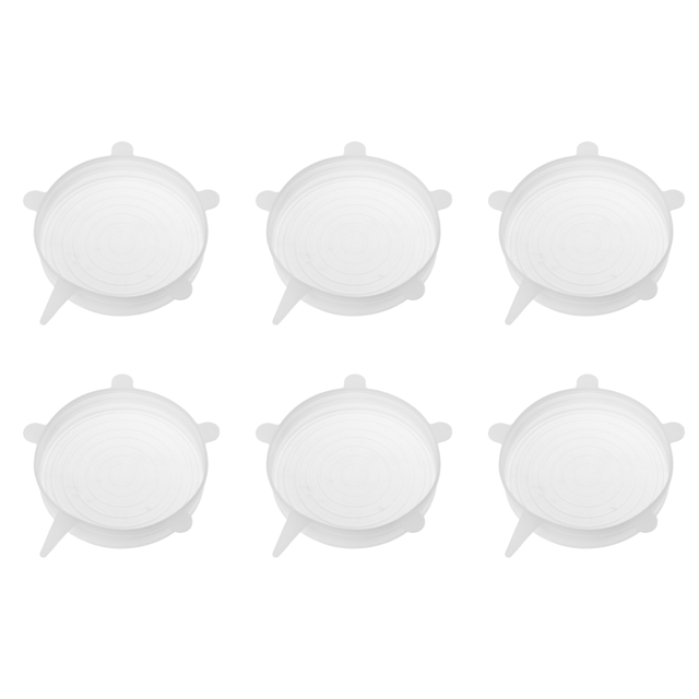 Tapas Silicona Elásticas Reutilizables Resistentes Al Calor Cubierta para Cuenco Envolver Alimentos (14cm)