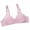 Hot Pink, variant on Herrnalise Women's Lace Edge Vertical Stripe Back Bra Padded Bra Wireless Lingerie For women