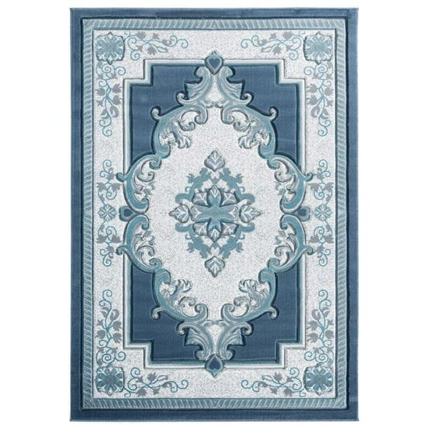 United Weavers Of America 2050 10563 28c 2 Ft 7 In X 7 Ft 4 In Bristol Fallon Aqua Rectangle Runner Rug Walmart Com Walmart Com