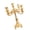 Gold Five heads, variant on Yihuala Luxurious Gold Metal Candelabra With Floral Carvings For Wedding Centerpieces And Home Decor
