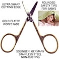 thumbnail image 2 of 3" Gold Plated Rounded Tip Baby Scissors, 2 of 7