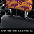 thumbnail image 6 of Headrest Covers for Cars Accessories Interior for Women Men 2Pcs - Abstract Striped Cute Horse Flower Head Rest Cover for Car Decorations, Car Headrest Cover for Car Decor Interior, 6 of 8