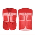 thumbnail image 2 of Neries Chaqueta de pesca de verano con bolsillos delanteros Tamaño múltiple CHEIST CHAIST CHAISTWEAT HOMBRES OUTERWAR VESTIDOS ACCESORIOS DE JUEGOS AIRNIOS RED / XXL sidaley OD003201-03, 2 of 7