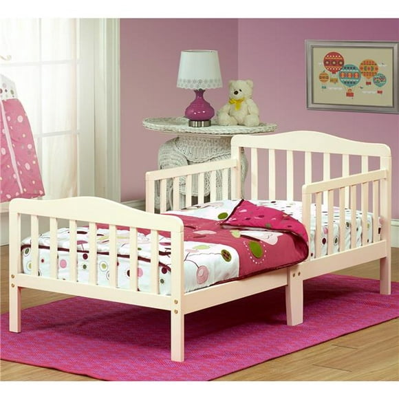 32 x 28 x 3.5 in. Toddler Baby Bed - French White