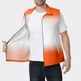 thumbnail image 2 of Womens Tank Tops- Sleeveless Vest for Women Fashion Gradient Print Full Zip Lightweight Casual Vest Jacket For Fishing Hiking Travel Orange XL, 2 of 5