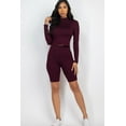 thumbnail image 2 of Mock Neck Top & Biker Shorts Set S, 2 of 5