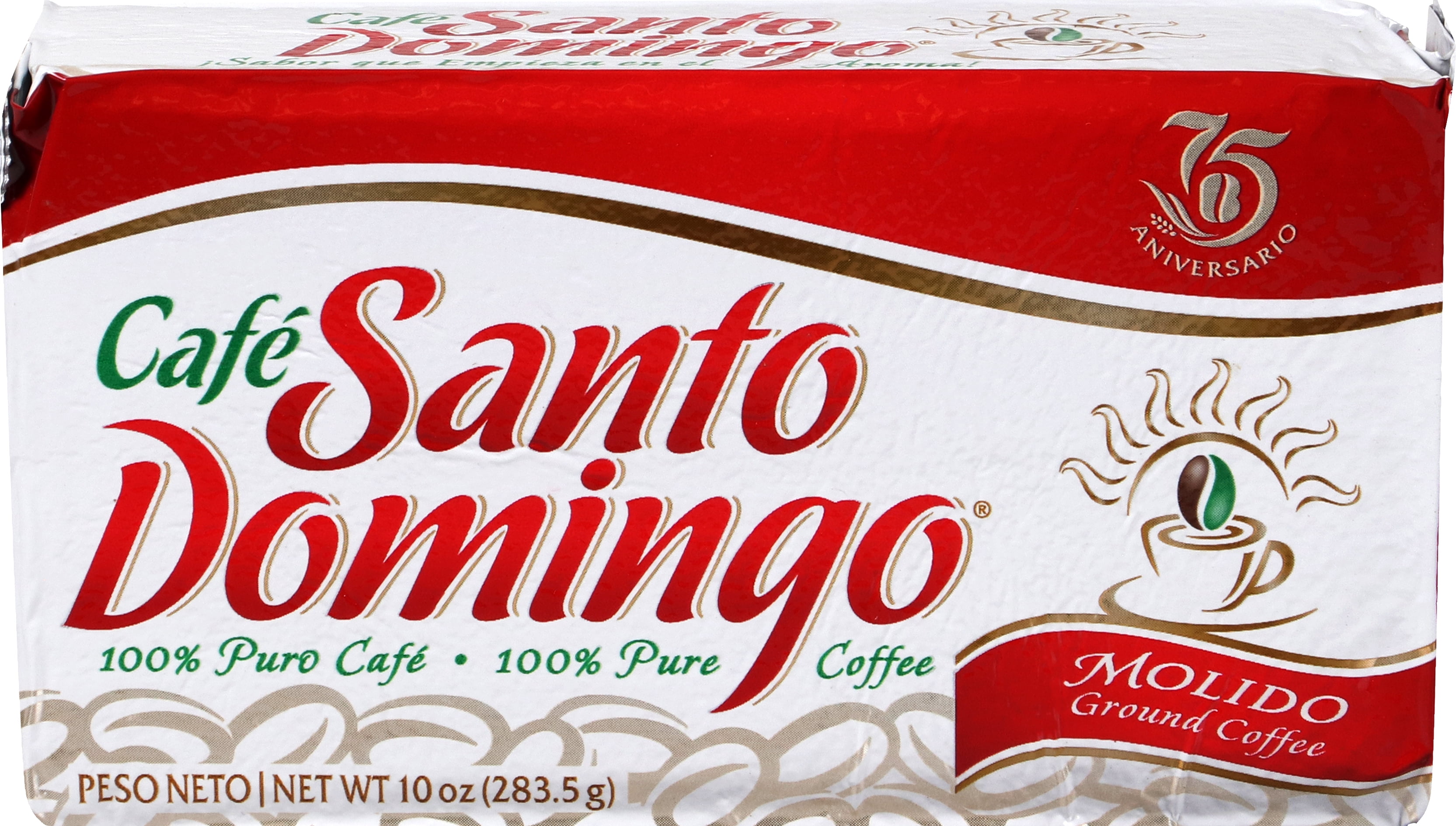 Cafe Santo Domingo Ground Coffee, 16 oz Bag, 2 Pack, Arabica